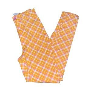 Urban outfitters orange plaid pants!